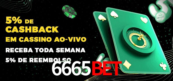 Promoções do cassino ao Vivo 6665BET